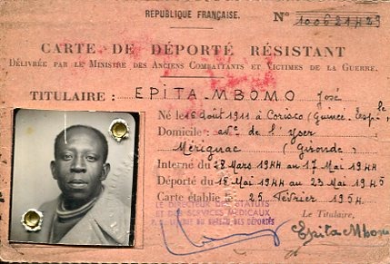 Carné de José Epita, deportado de Corisco (Guinea Ecuatorial) / Los Alcázares