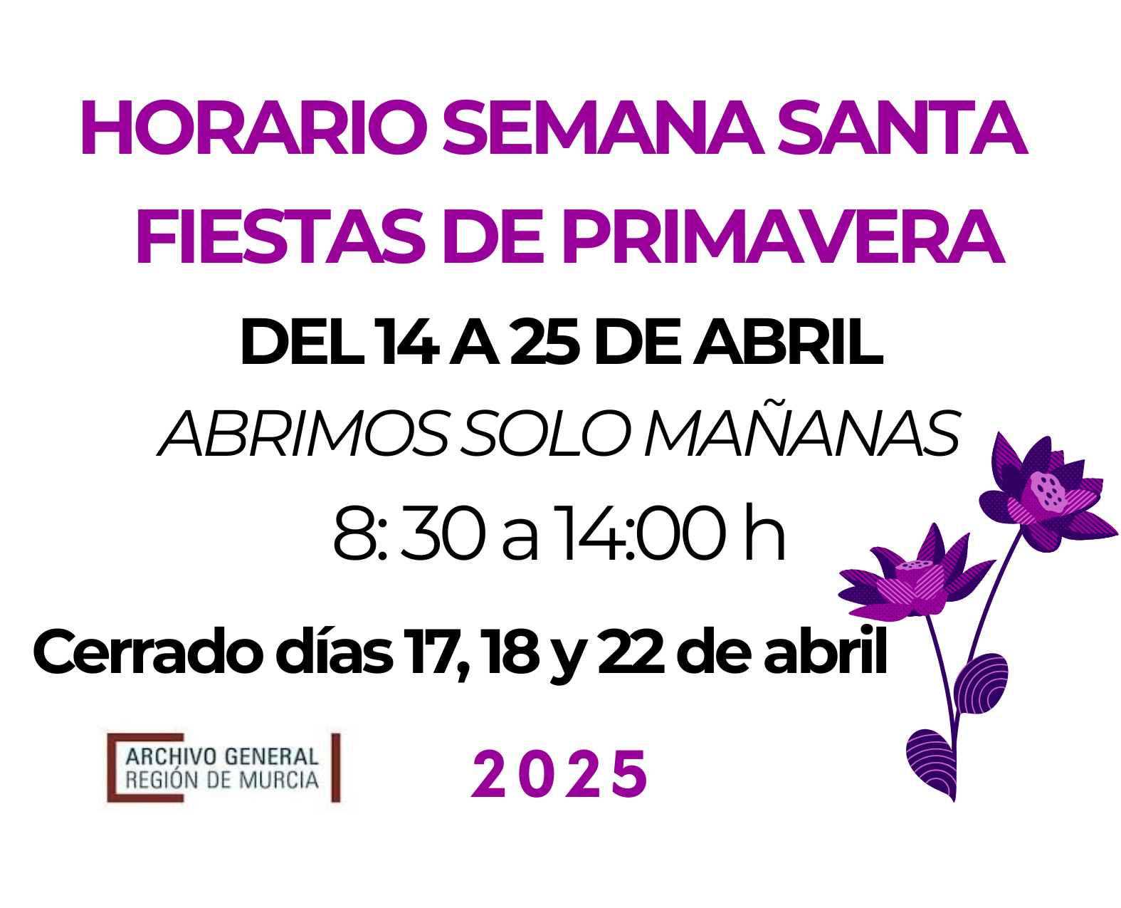 Horario Semana Santa